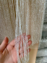 Ivory üveggyöngy bojtok - 40 cm hosszú